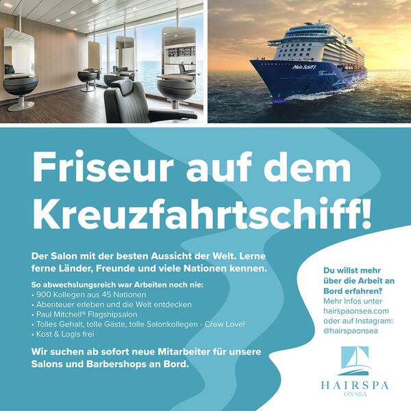 Friseur auf dem Kreuzfahrtschiff!